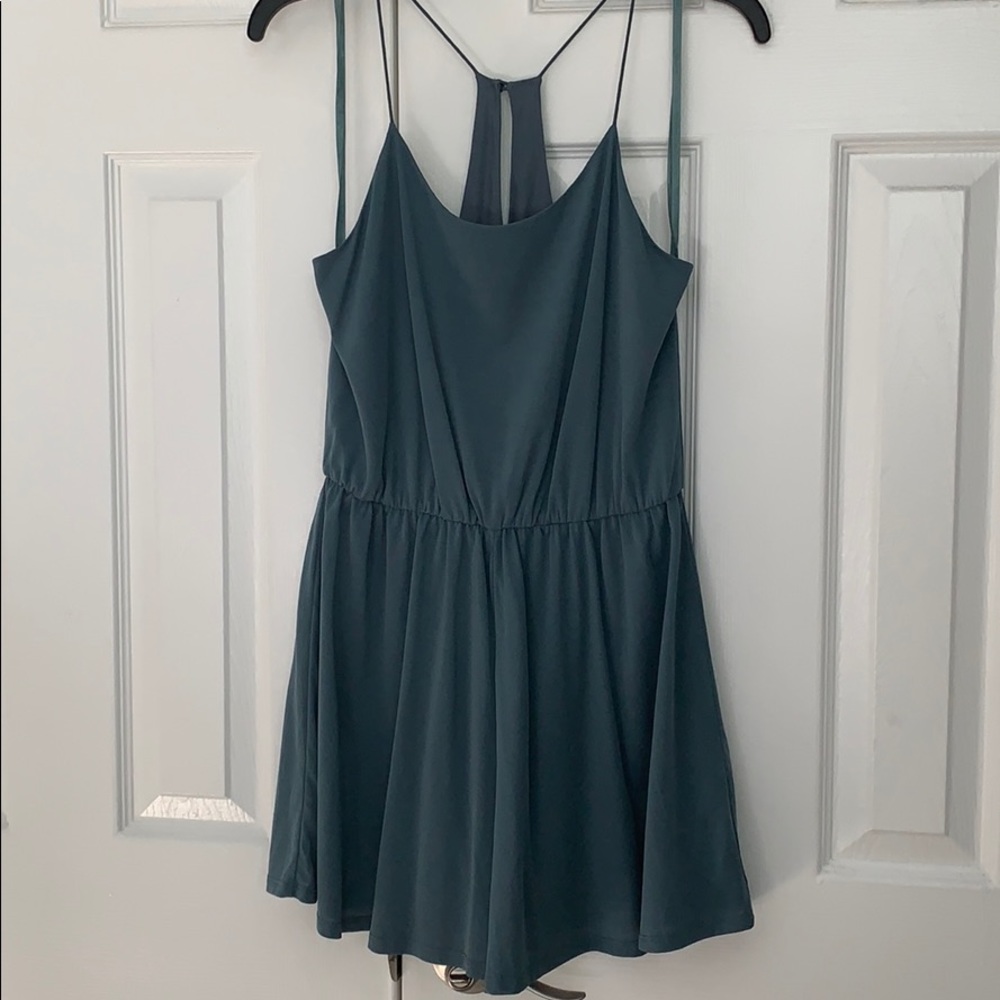 Teal Lined Romper. Never worn!